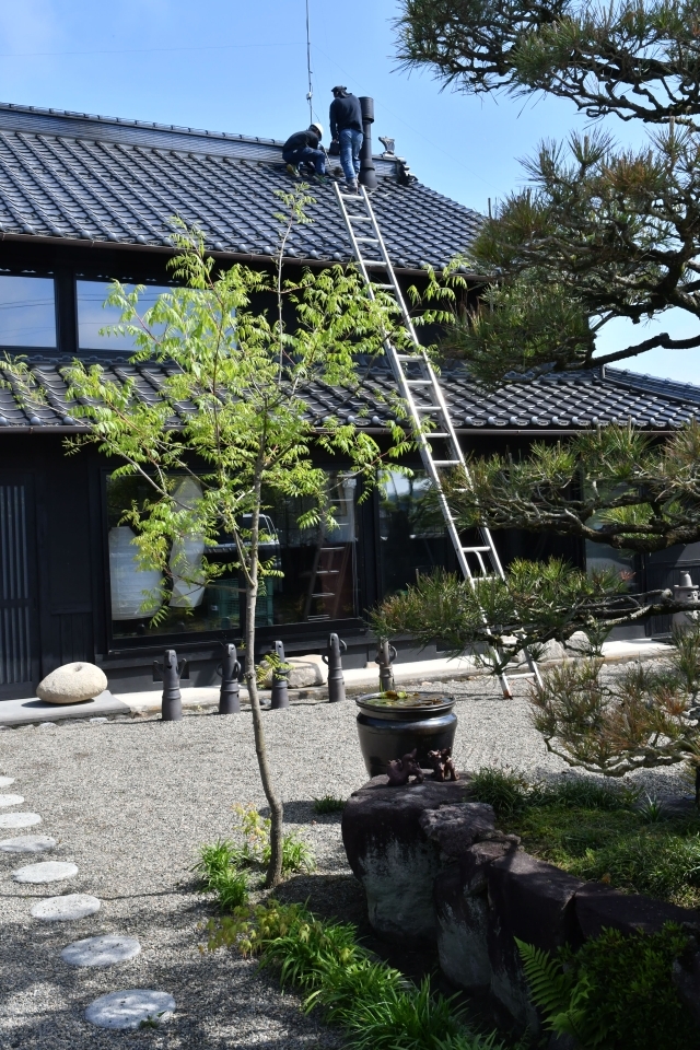 薪ストーブのメンテナンスをしてもらいました