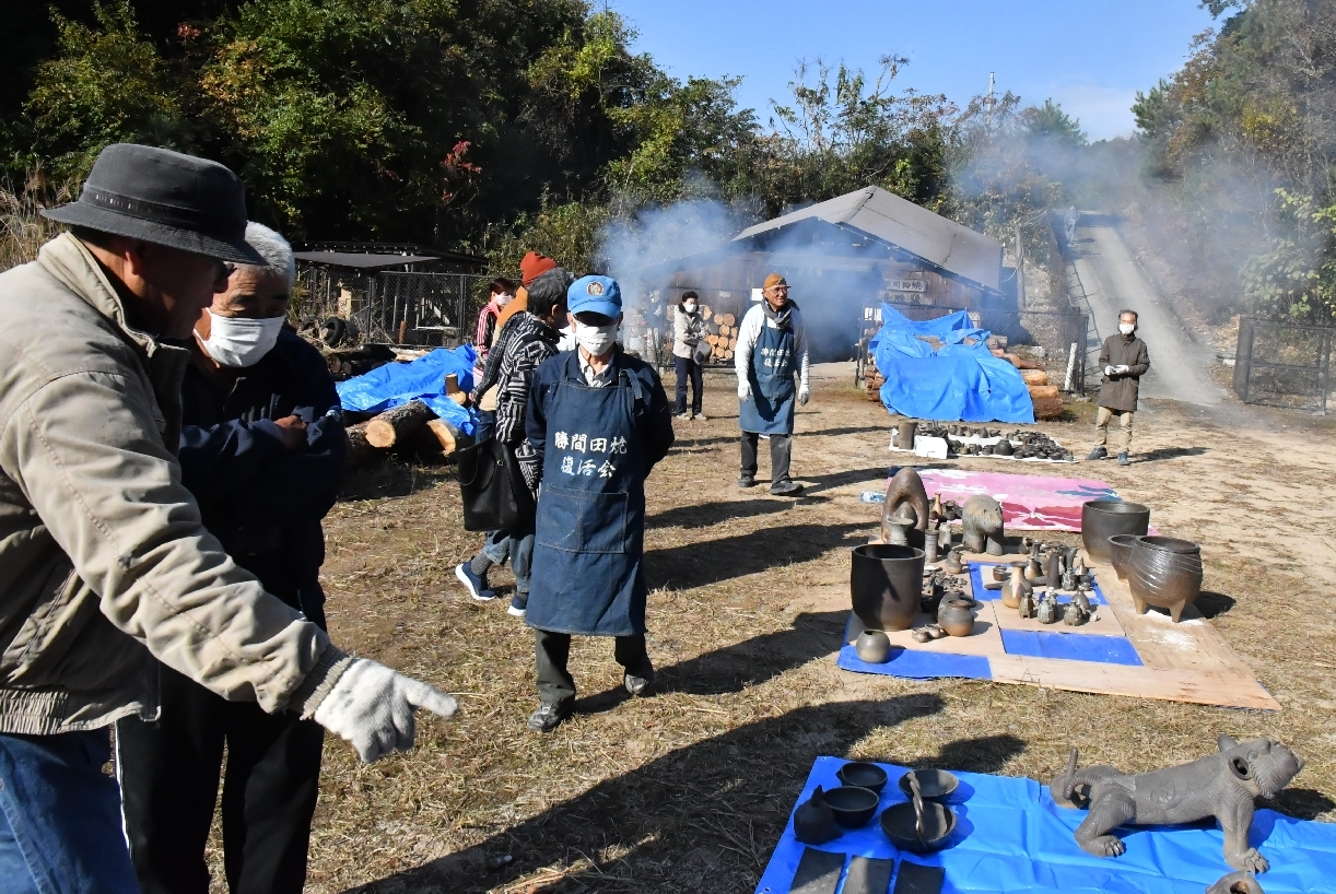 勝間田焼窯だし 見学&展示即売会