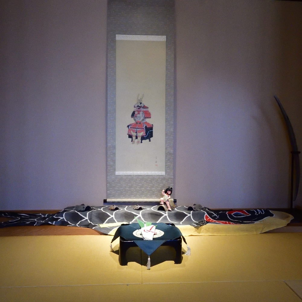 端午の節句の展示