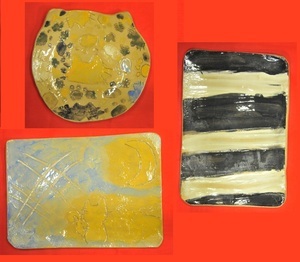 小学生の陶芸作品