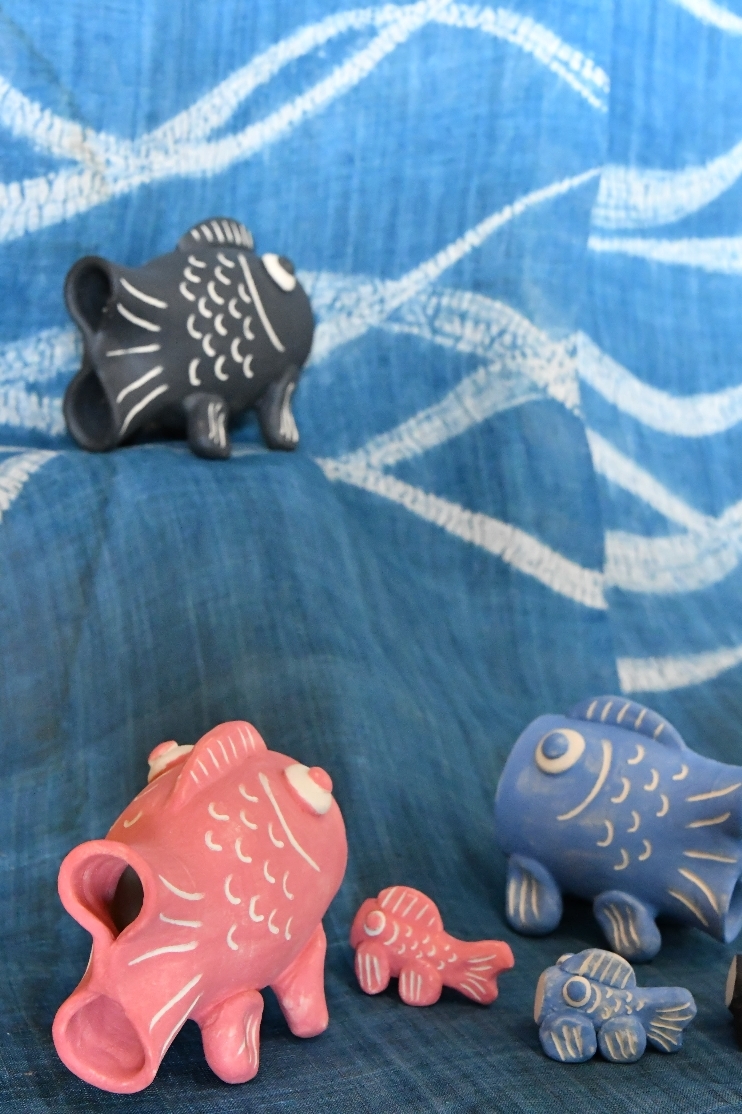 奥田福泰 陶展の一コマ(2)