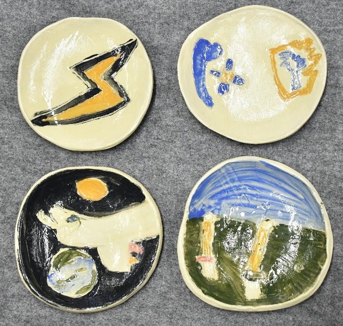 小学生の陶芸体験作品